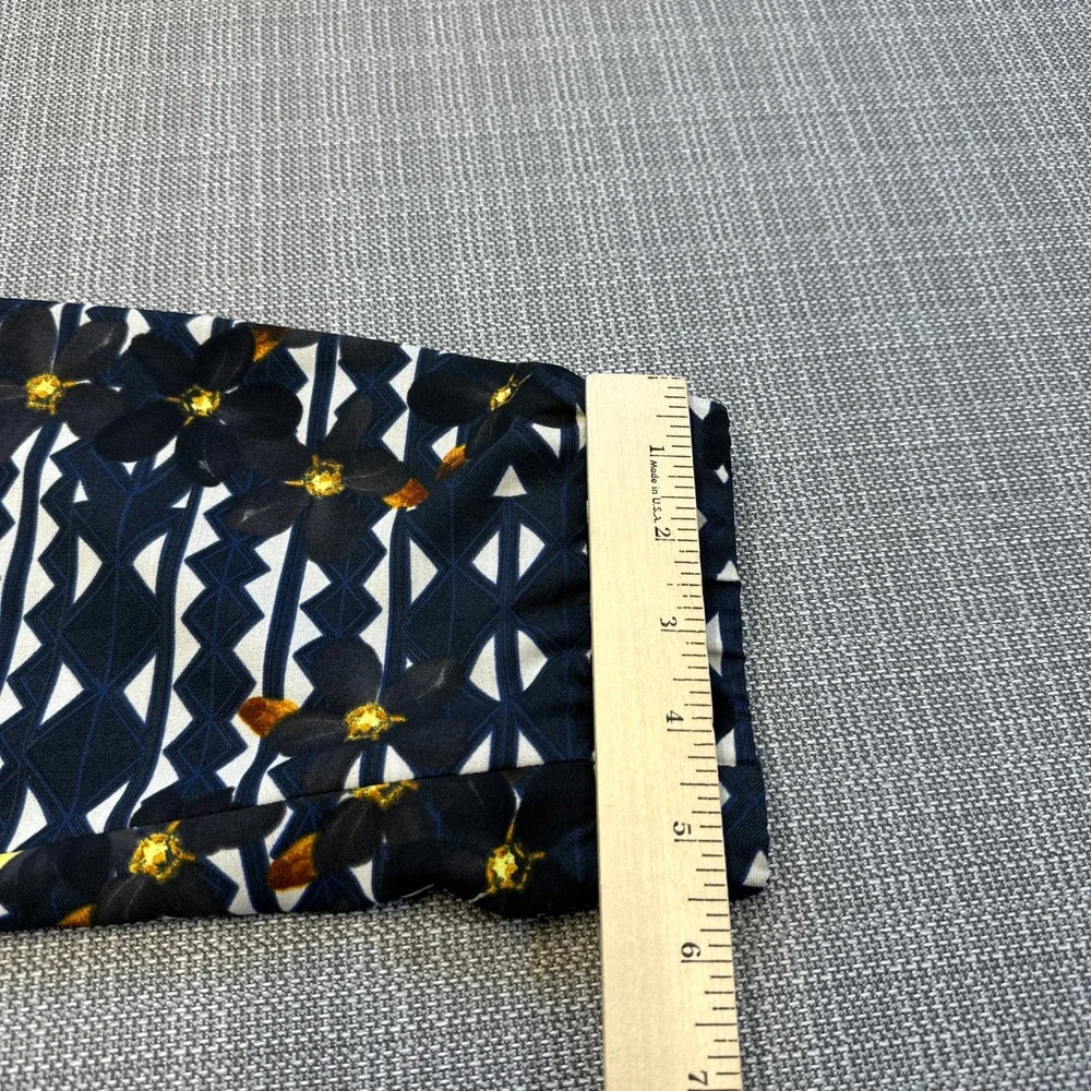J. Crew Floral Print Turner Joggers Women size 2 Lined Geometric Pull On Pockets